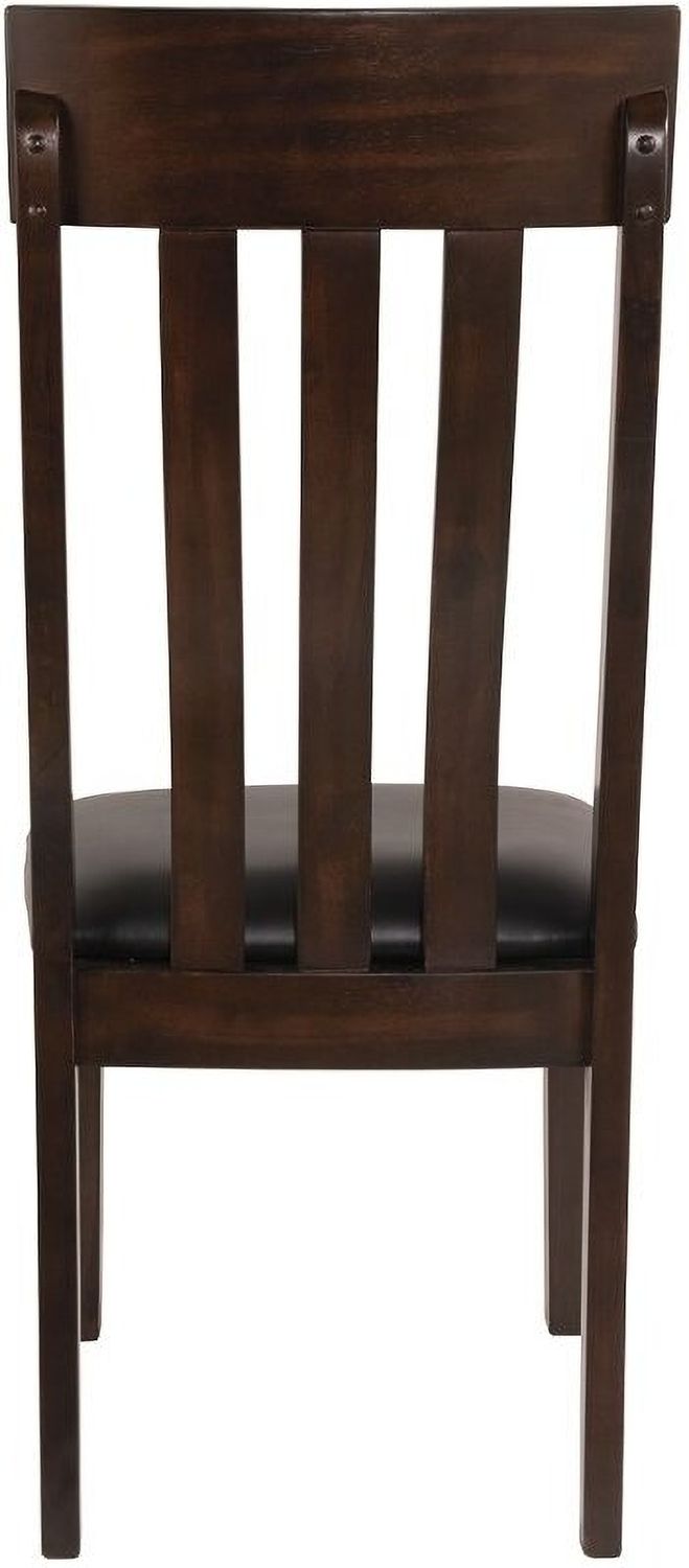 Haddigan Dark Brown Dining Upholstered Side Chair Set Of 2 D59601