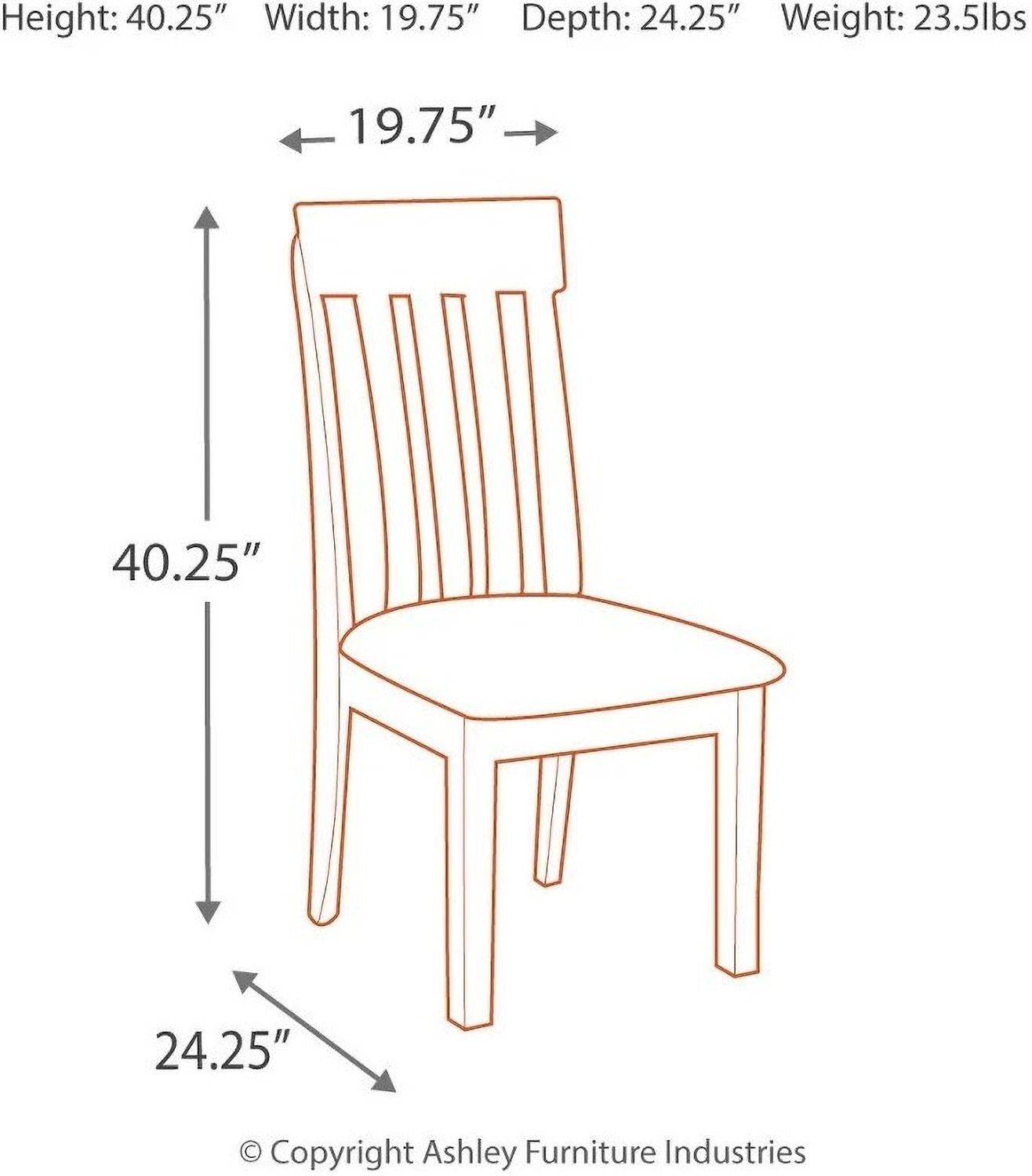 Haddigan Dark Brown Dining Upholstered Side Chair Set Of 2 D59601