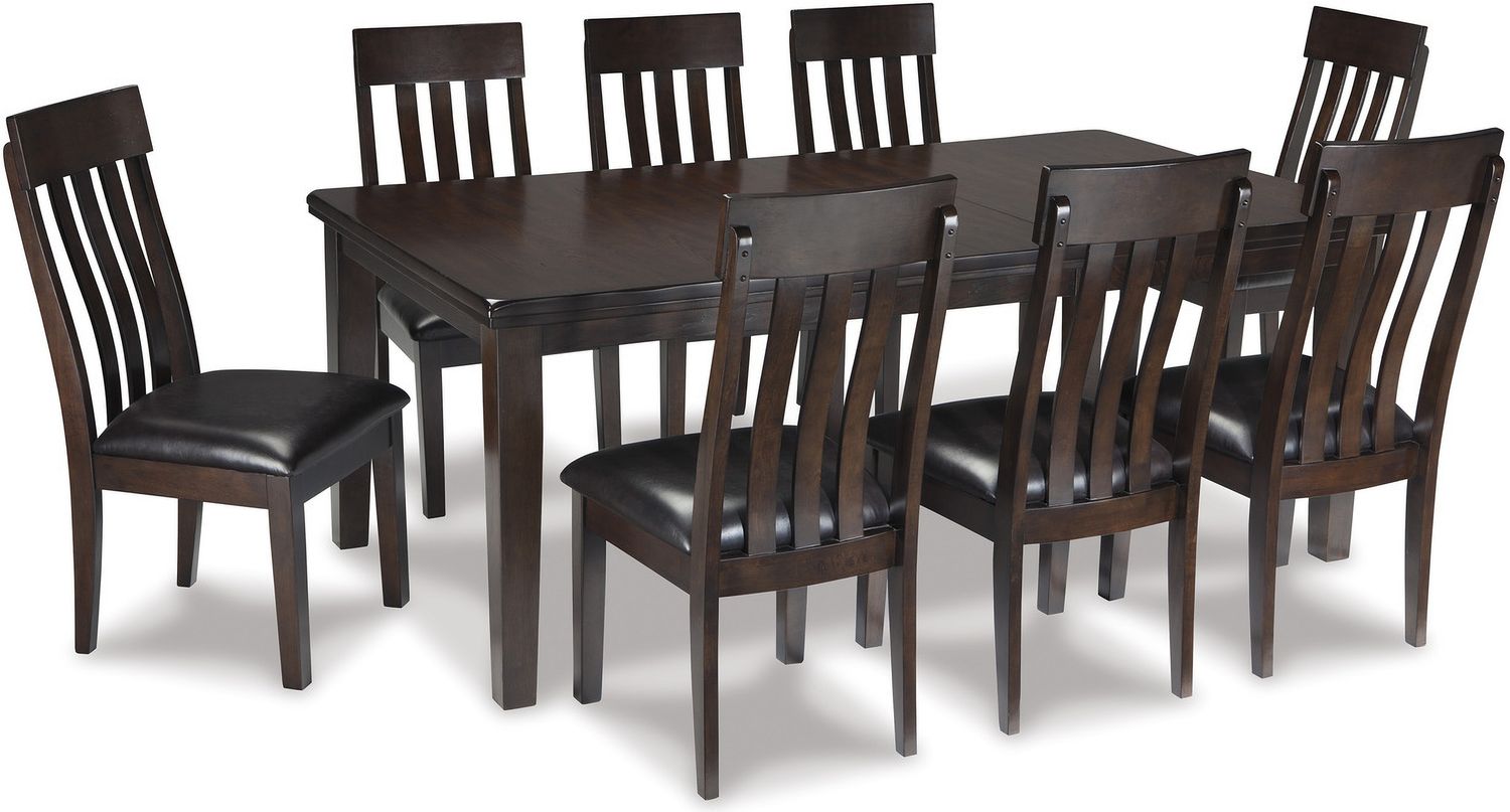 Haddigan Dark Brown Dining Upholstered Side Chair Set Of 2 D59601