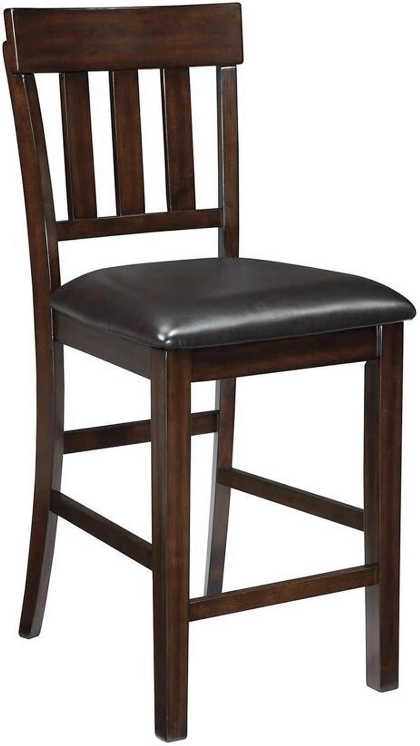 Haddigan Dark Brown Upholstered Barstool Set of 2 D596124