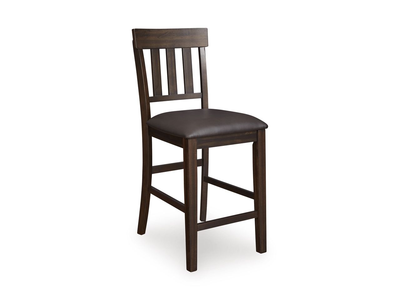Haddigan Dark Brown Upholstered Barstool Set of 2 D596124