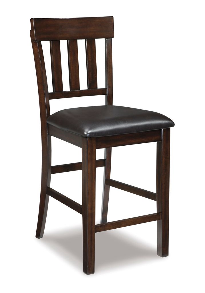 Haddigan Dark Brown Upholstered Barstool Set of 2 D596124