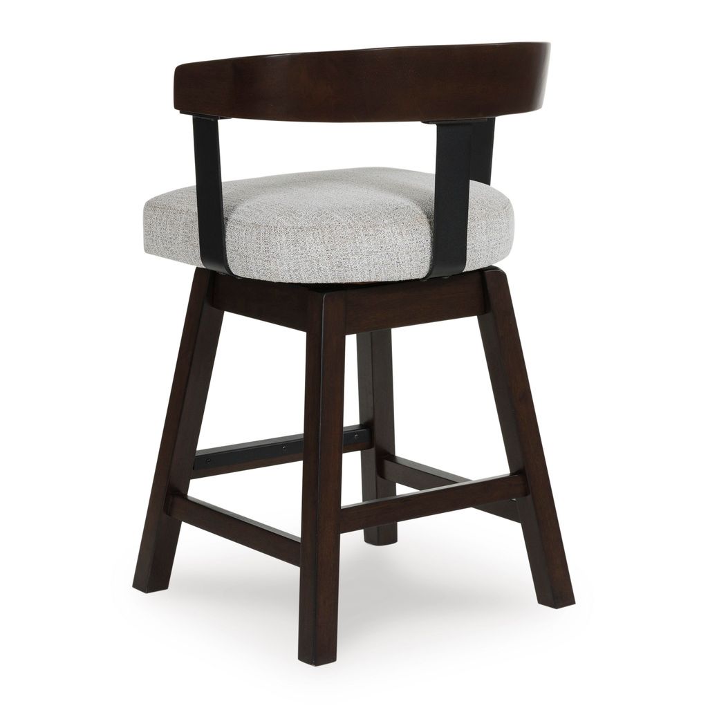 Haddigan Counter Height Barstool Set of 2 In Dark Brown D596224