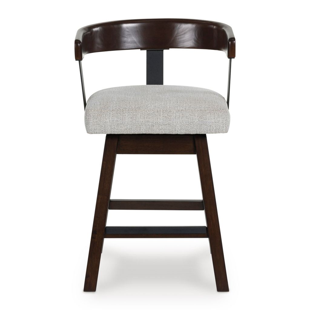 Haddigan Counter Height Barstool Set of 2 In Dark Brown D596224