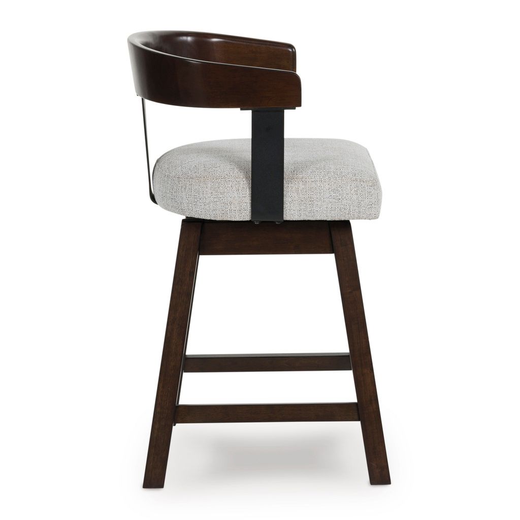 Haddigan Counter Height Barstool Set of 2 In Dark Brown D596224