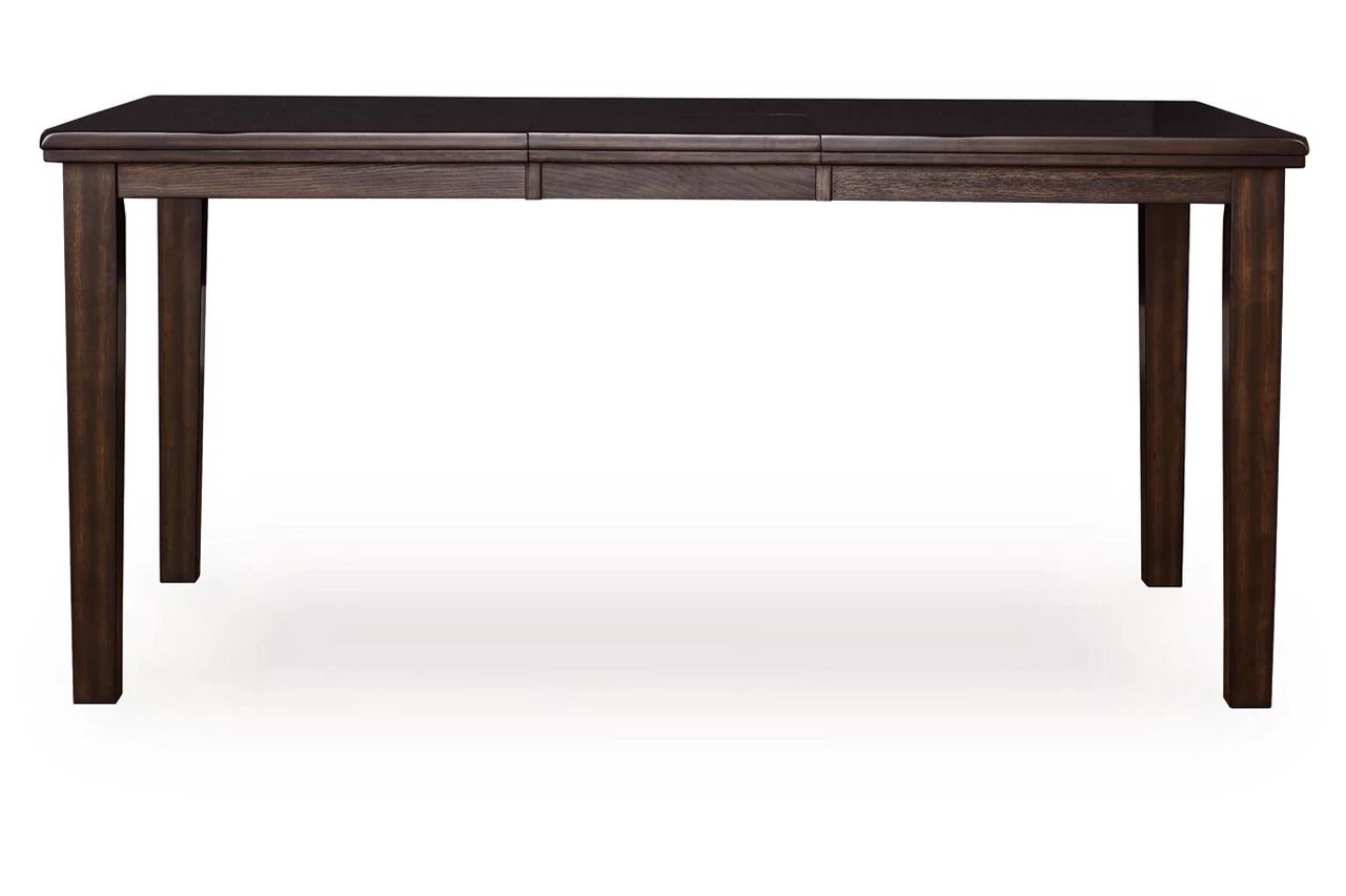 Haddigan Counter Height Dining Extension Table In Dark Brown D59632