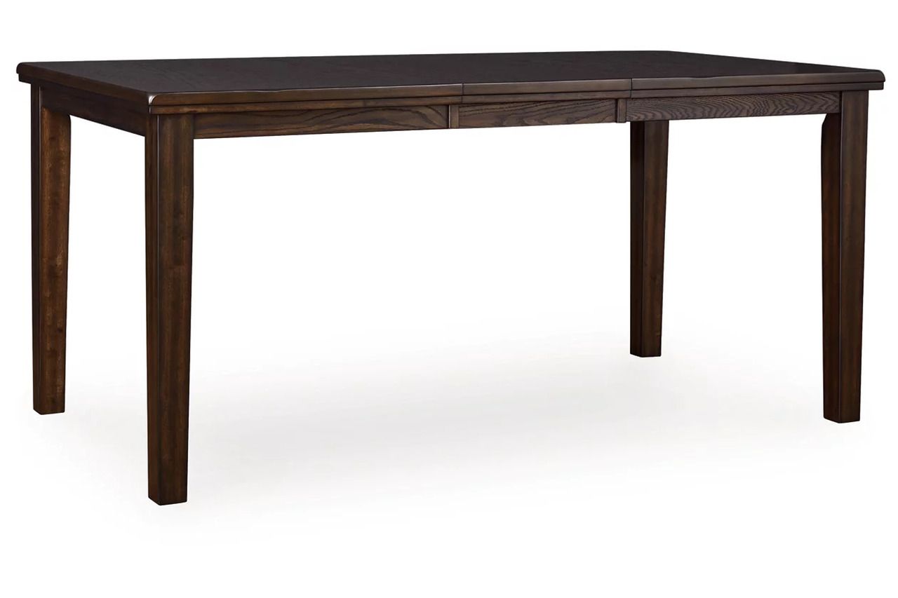Haddigan Counter Height Dining Extension Table In Dark Brown D59632