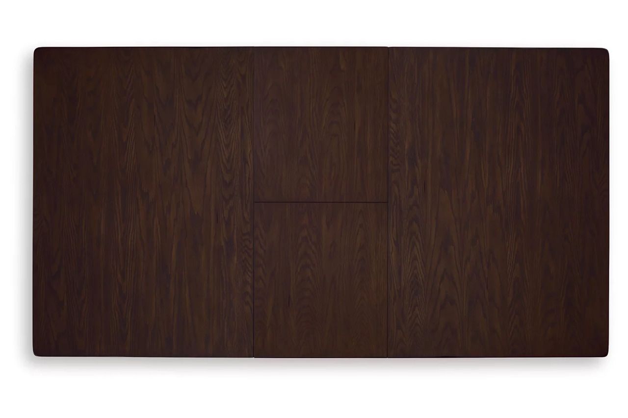 Haddigan Counter Height Dining Extension Table In Dark Brown D59632