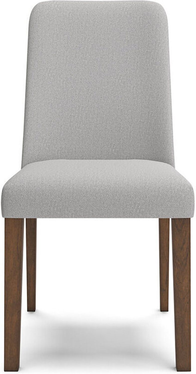 Lyncott Gray And Brown Dining Upholstered Side Chair Set Of 2 D61501