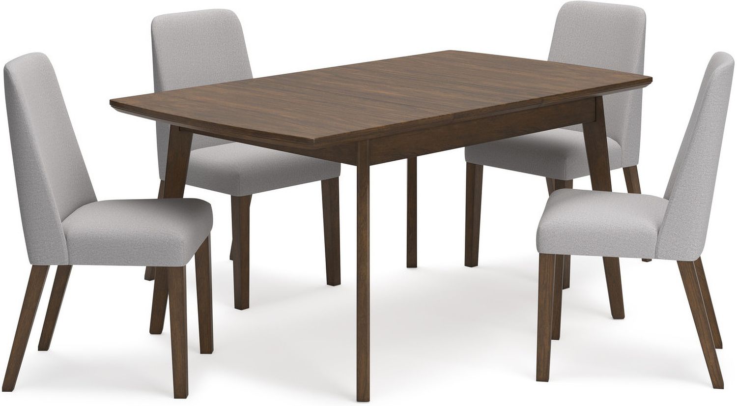 Lyncott Gray And Brown Dining Upholstered Side Chair Set Of 2 D61501