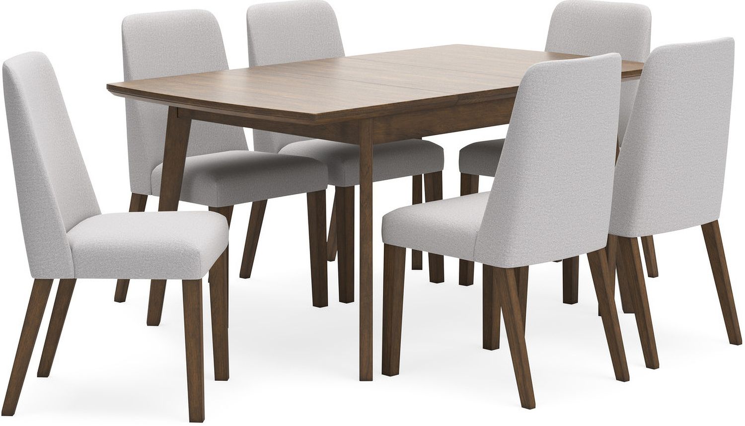 Lyncott Gray And Brown Dining Upholstered Side Chair Set Of 2 D61501