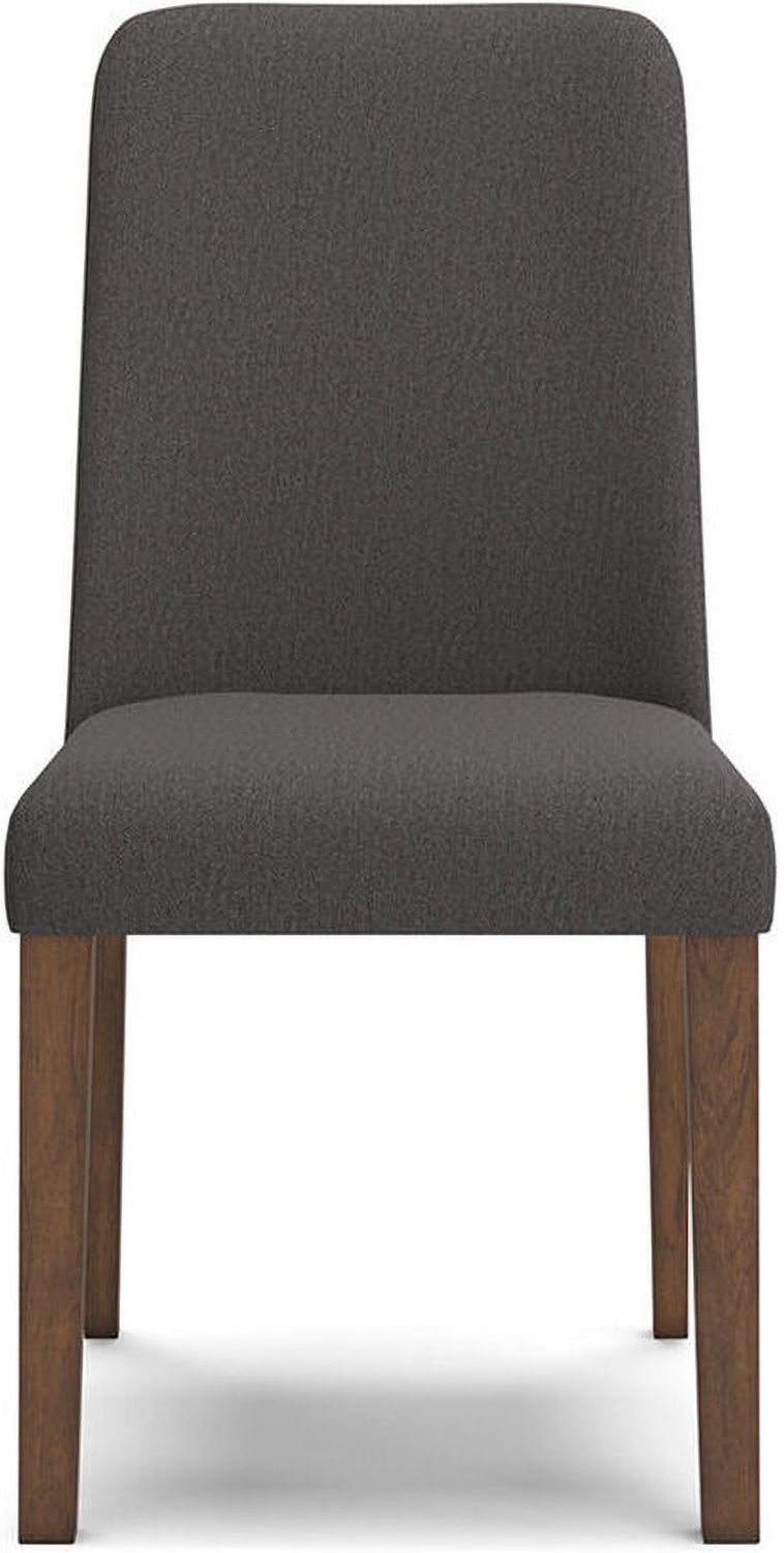 Lyncott Charcoal And Brown Dining Upholstered Side Chair Set Of 2 D61502