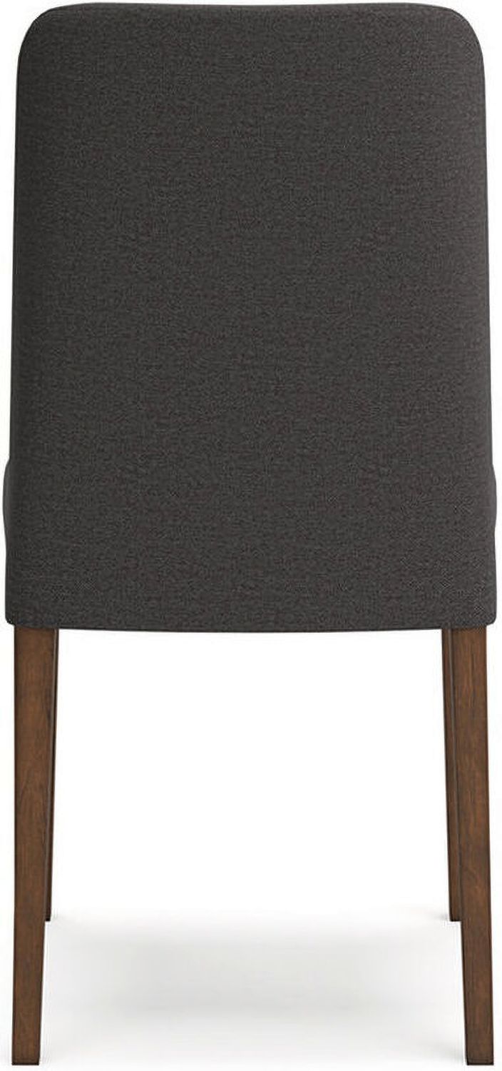 Lyncott Charcoal And Brown Dining Upholstered Side Chair Set Of 2 D61502