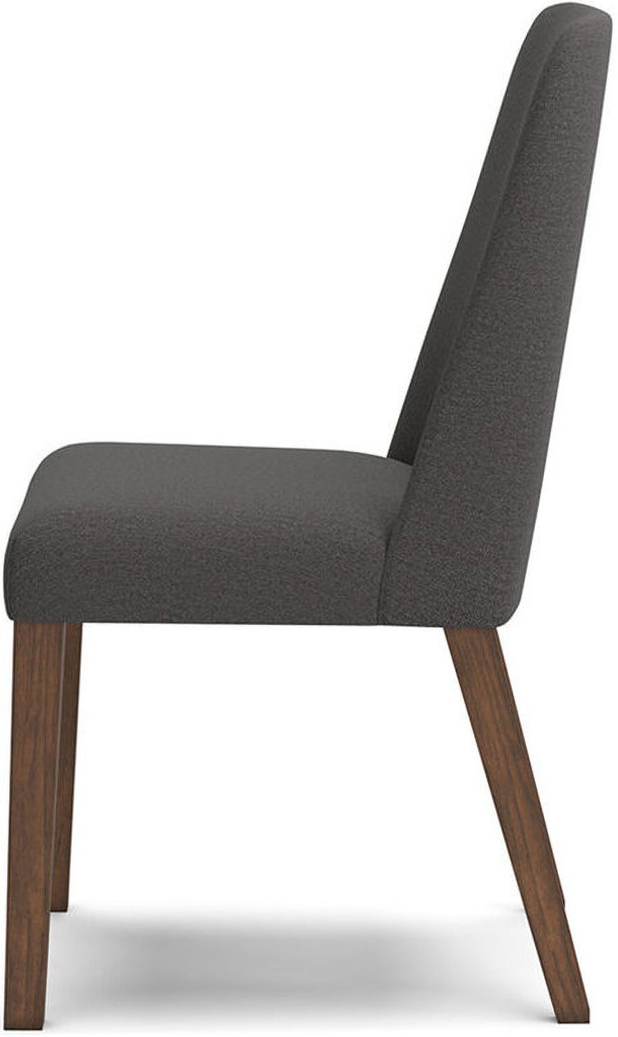 Lyncott Charcoal And Brown Dining Upholstered Side Chair Set Of 2 D61502