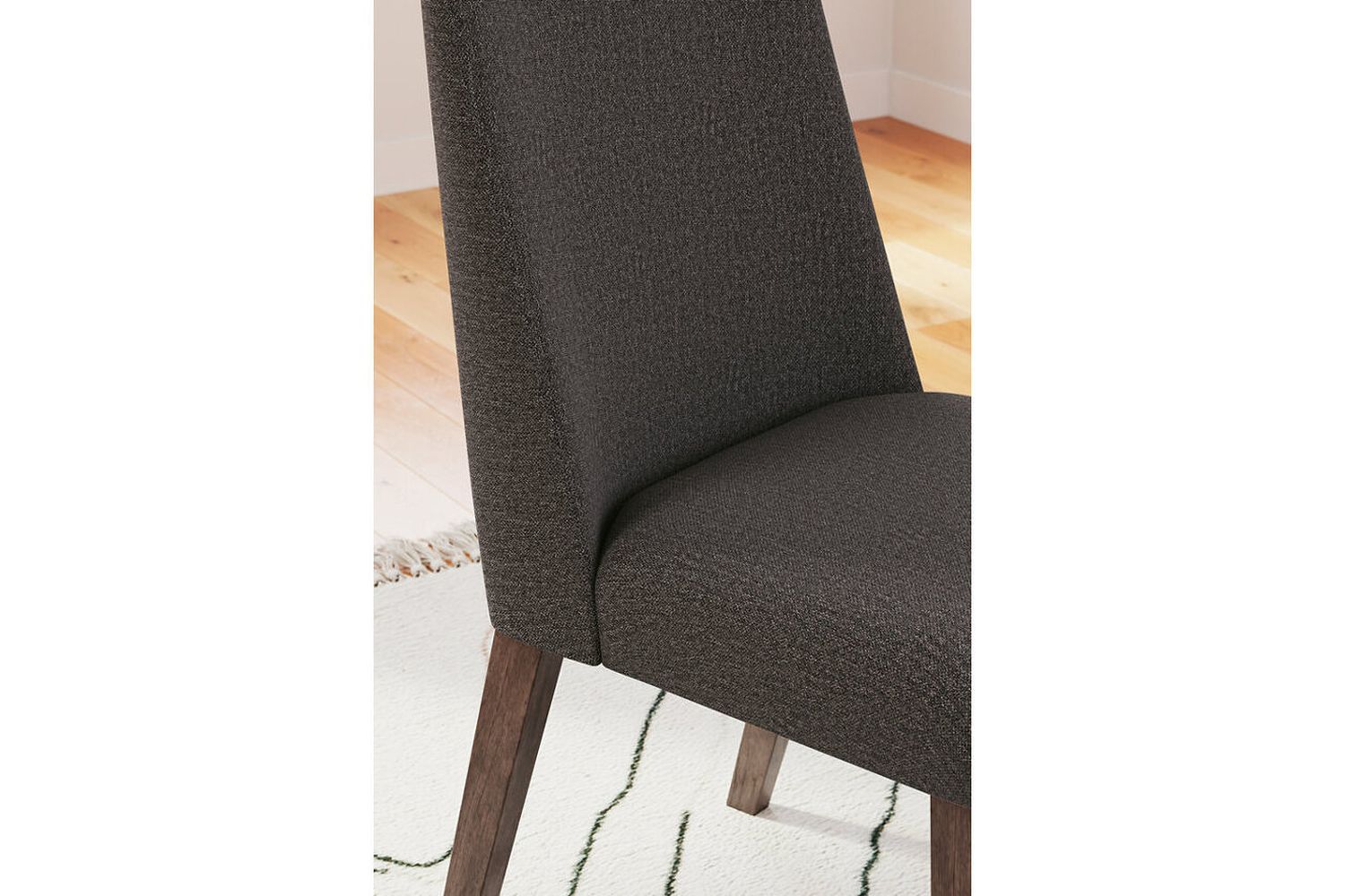 Lyncott Charcoal And Brown Dining Upholstered Side Chair Set Of 2 D61502