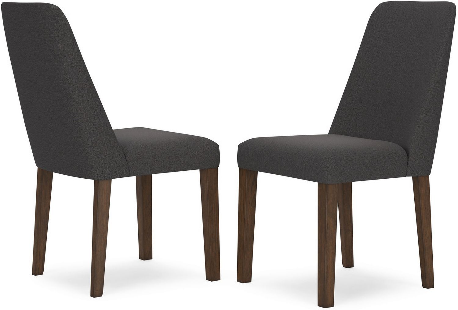 Lyncott Charcoal And Brown Dining Upholstered Side Chair Set Of 2 D61502