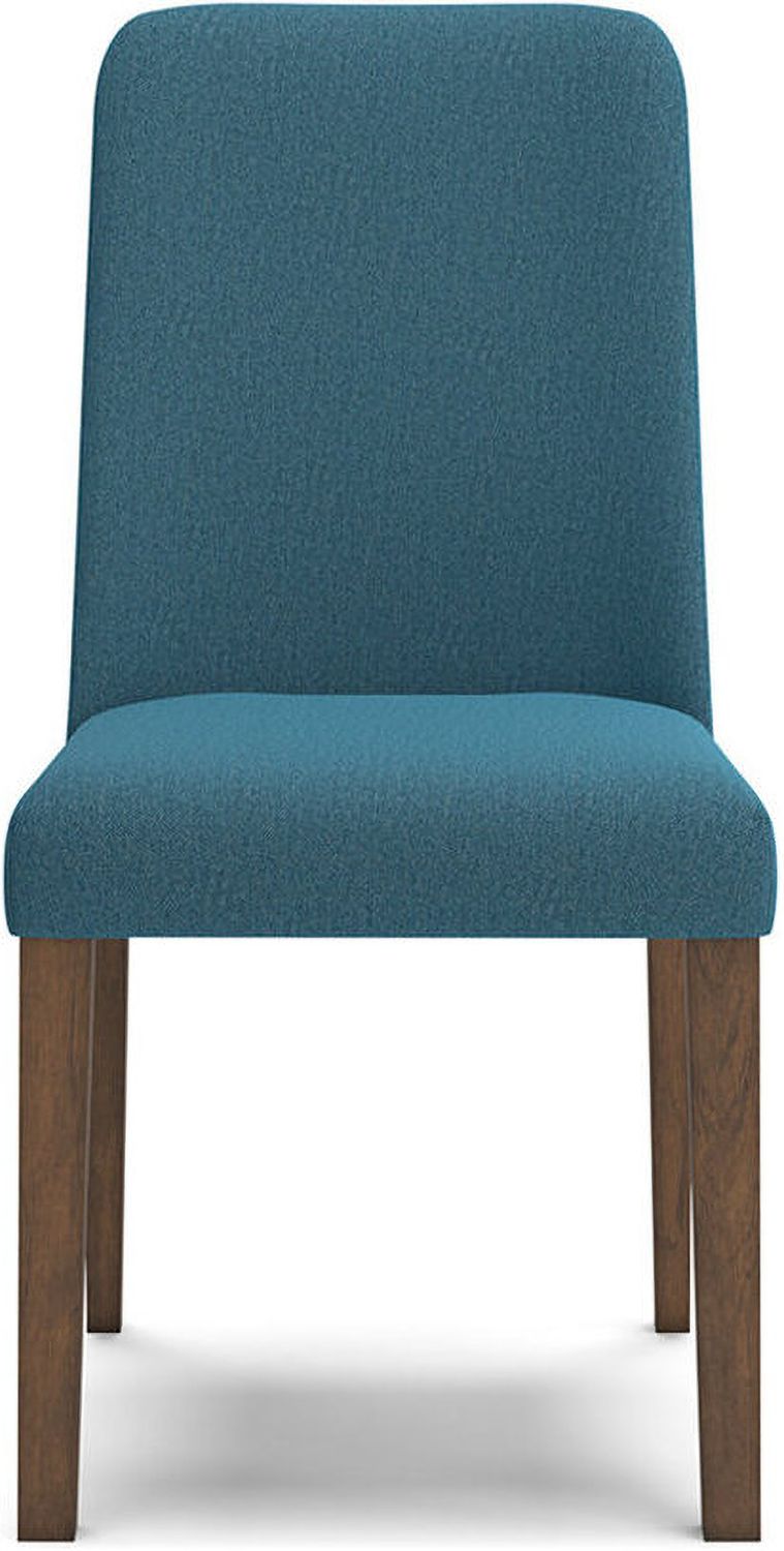 Lyncott Blue And Brown Dining Upholstered Side Chair Set Of 2 D61503