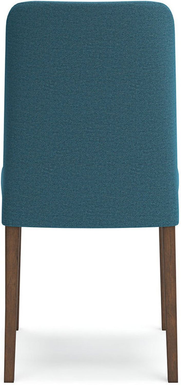 Lyncott Blue And Brown Dining Upholstered Side Chair Set Of 2 D61503
