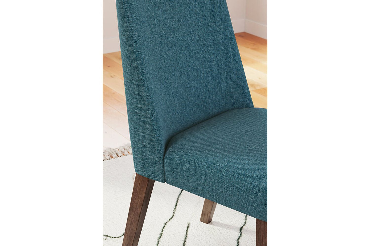 Lyncott Blue And Brown Dining Upholstered Side Chair Set Of 2 D61503