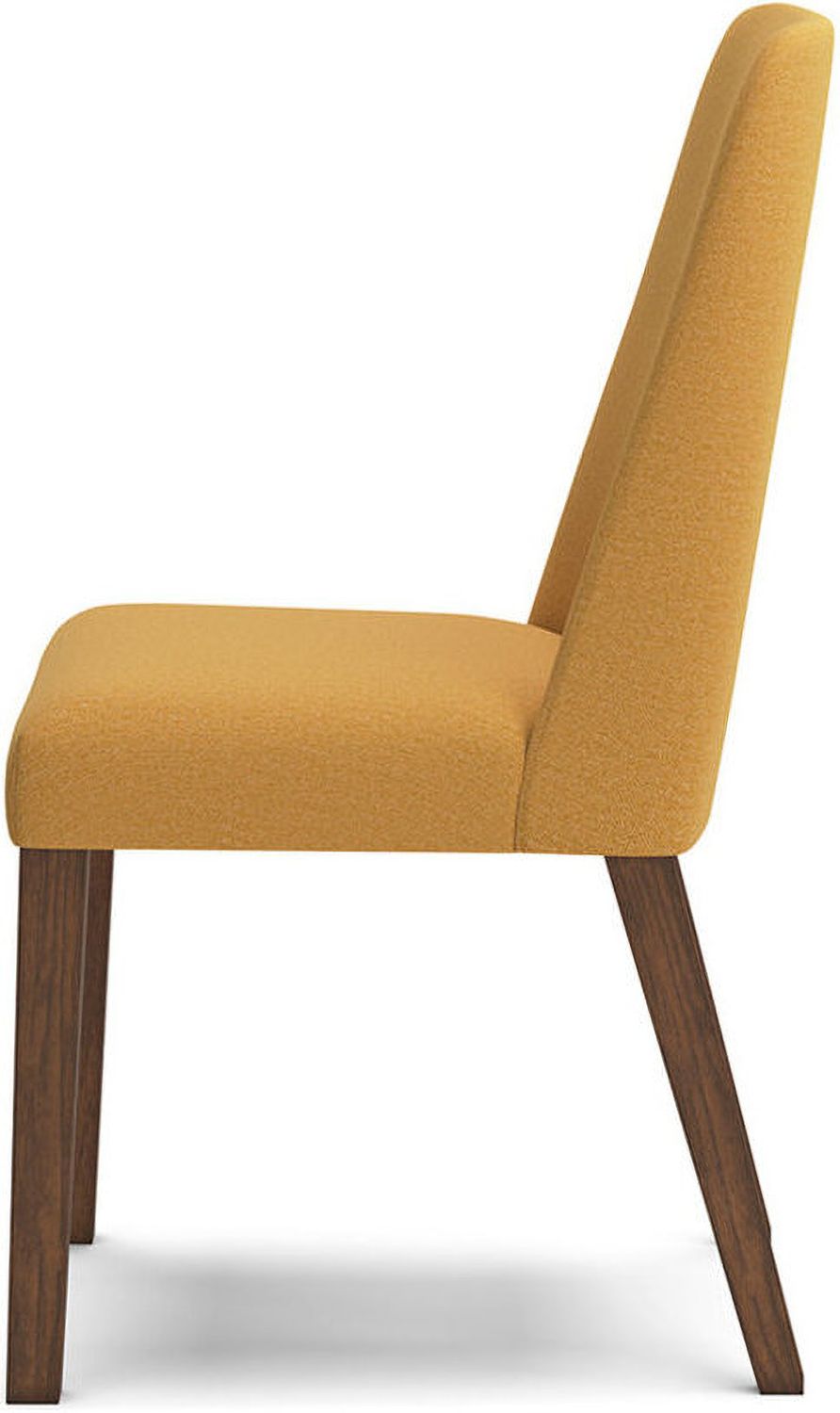 Lyncott Mustard And Brown Dining Upholstered Side Chair Set Of 2 D61504