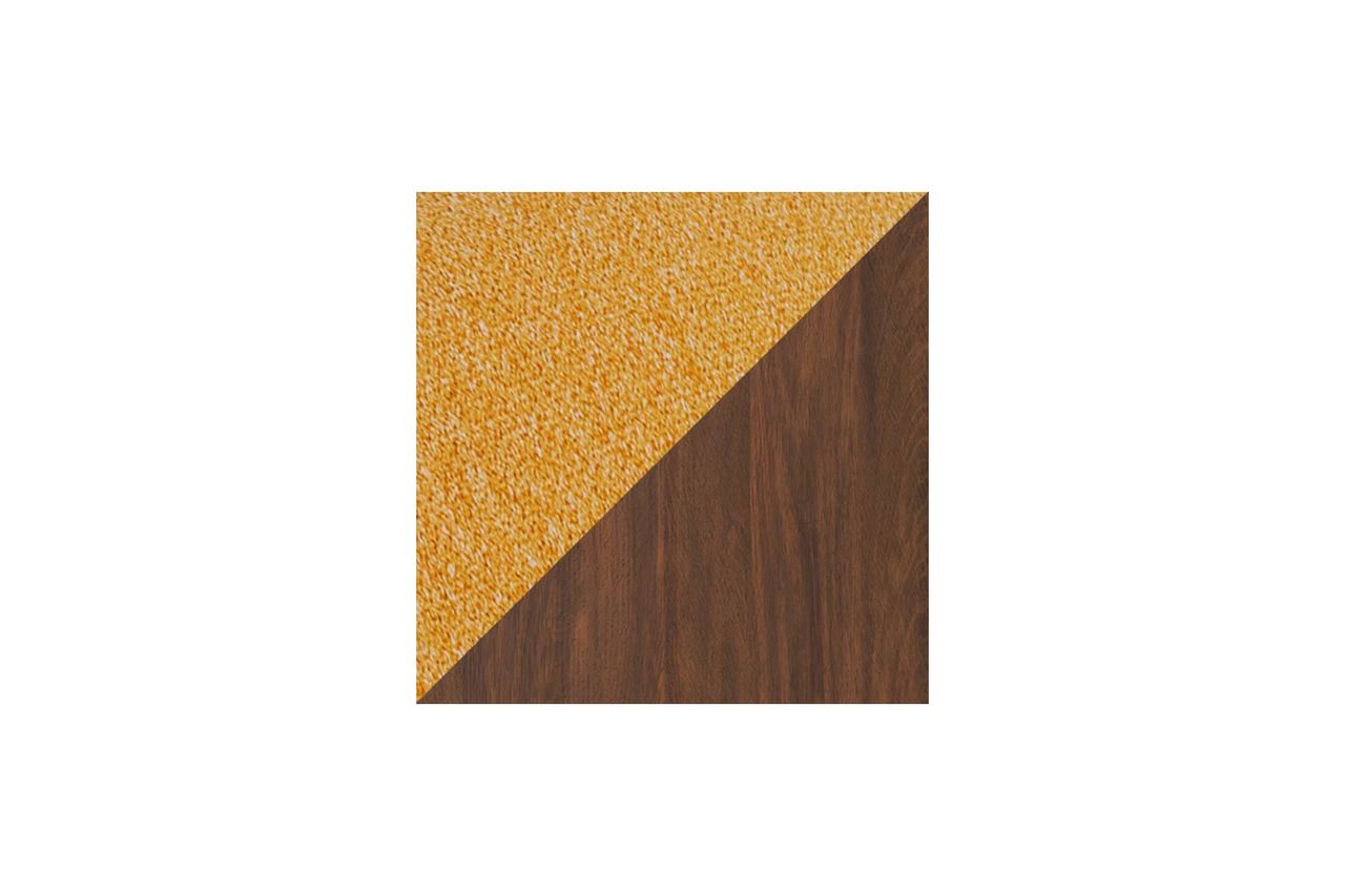 Lyncott Mustard And Brown Dining Upholstered Side Chair Set Of 2 D61504