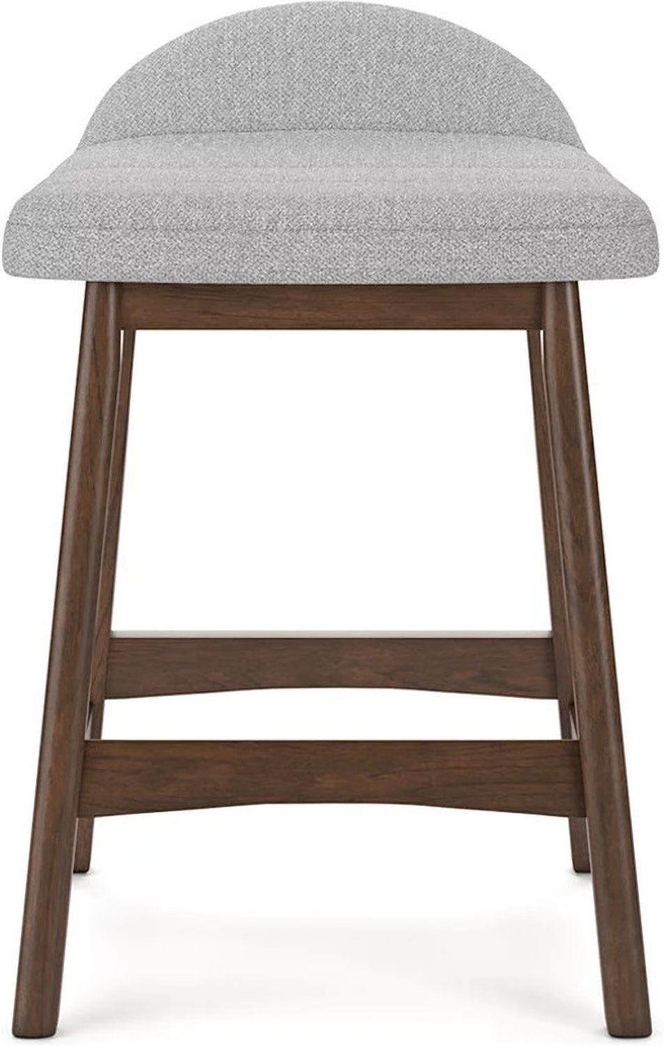 Lyncott Light Gray And Brown Upholstered Barstool Set Of 2 D615124