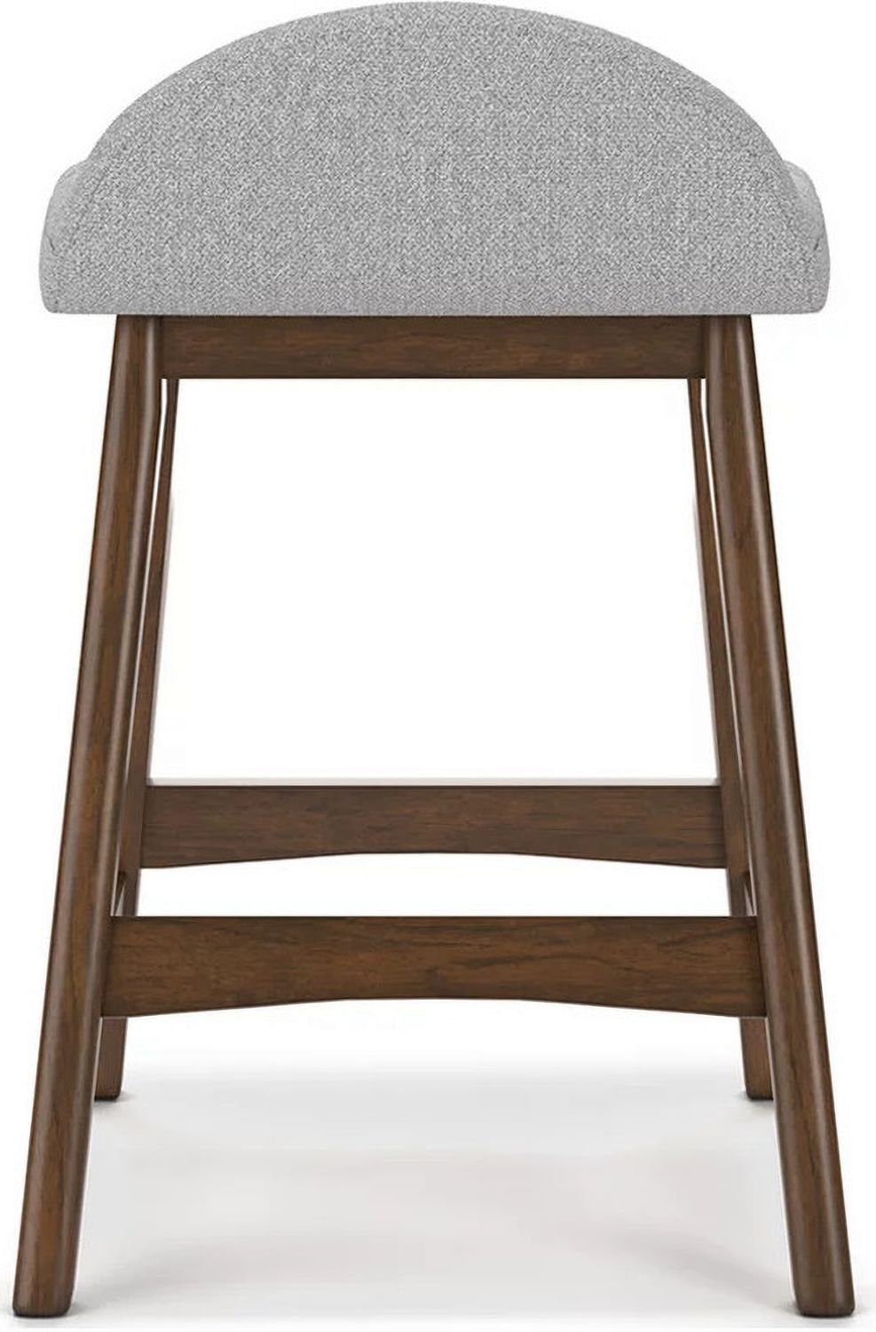 Lyncott Light Gray And Brown Upholstered Barstool Set Of 2 D615124