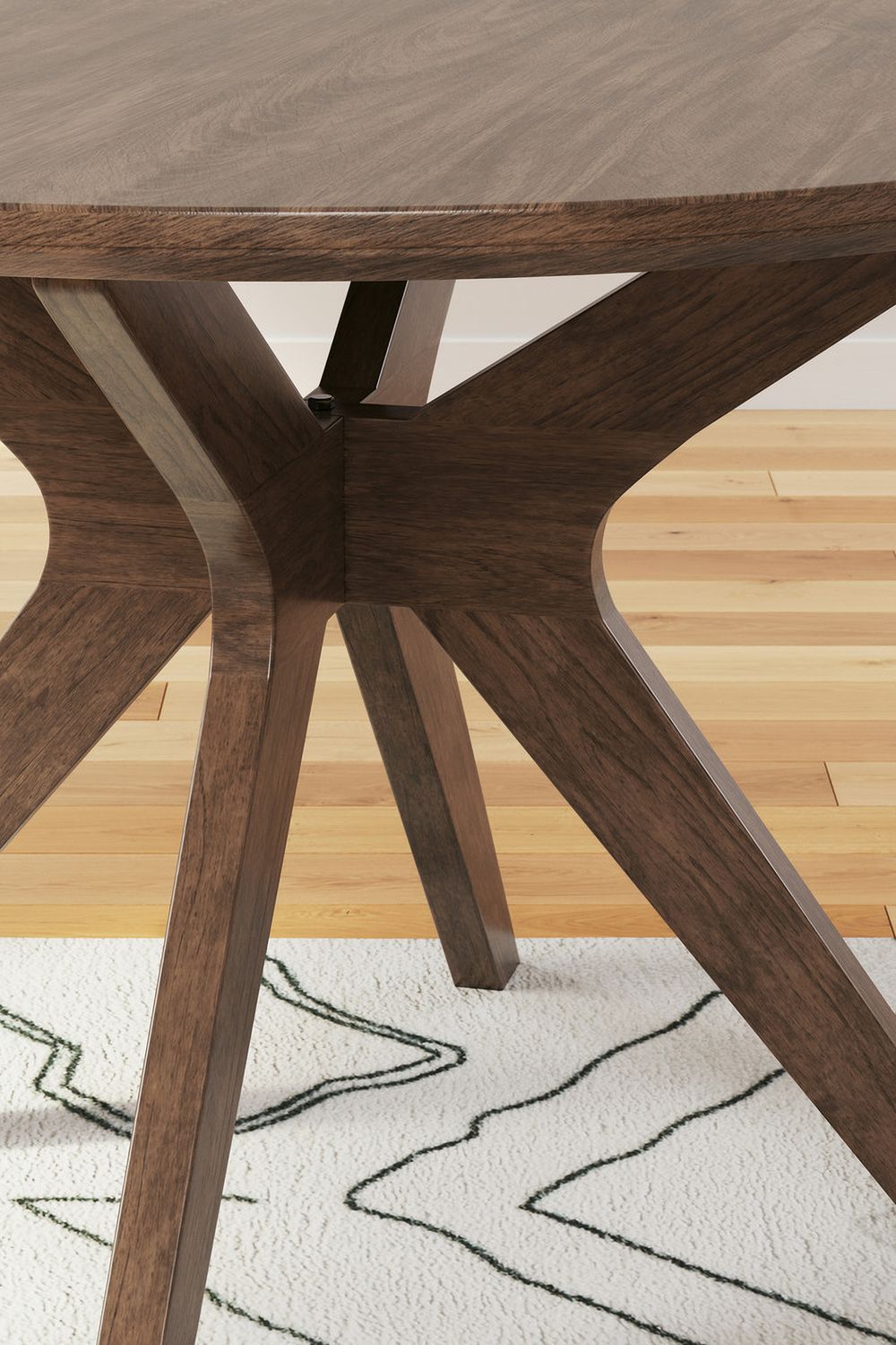 Lyncott Brown Round Dining Room Table D61515