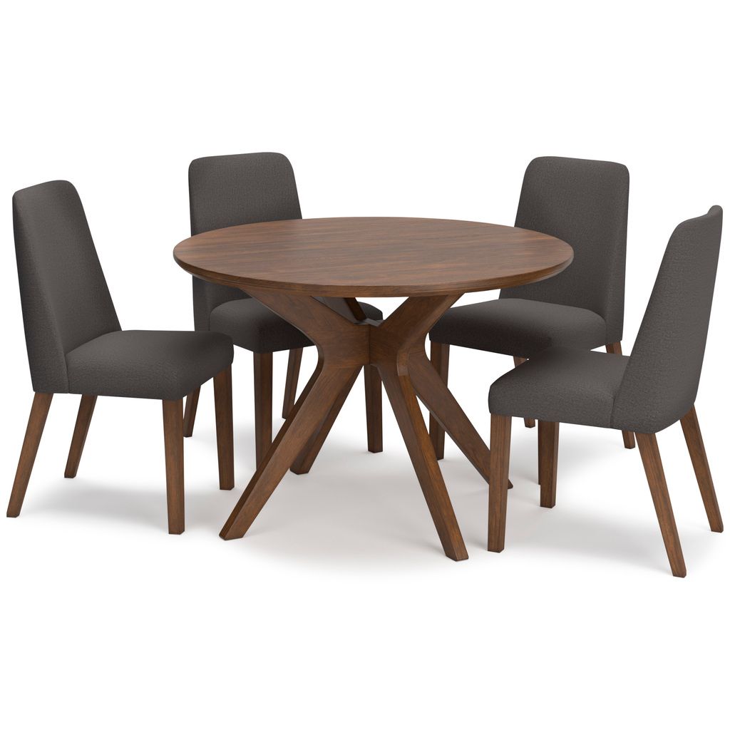 Lyncott Brown Round Dining Room Table D61515