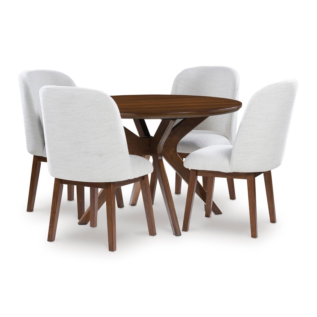 Lyncott Brown Round Dining Room Table D61515