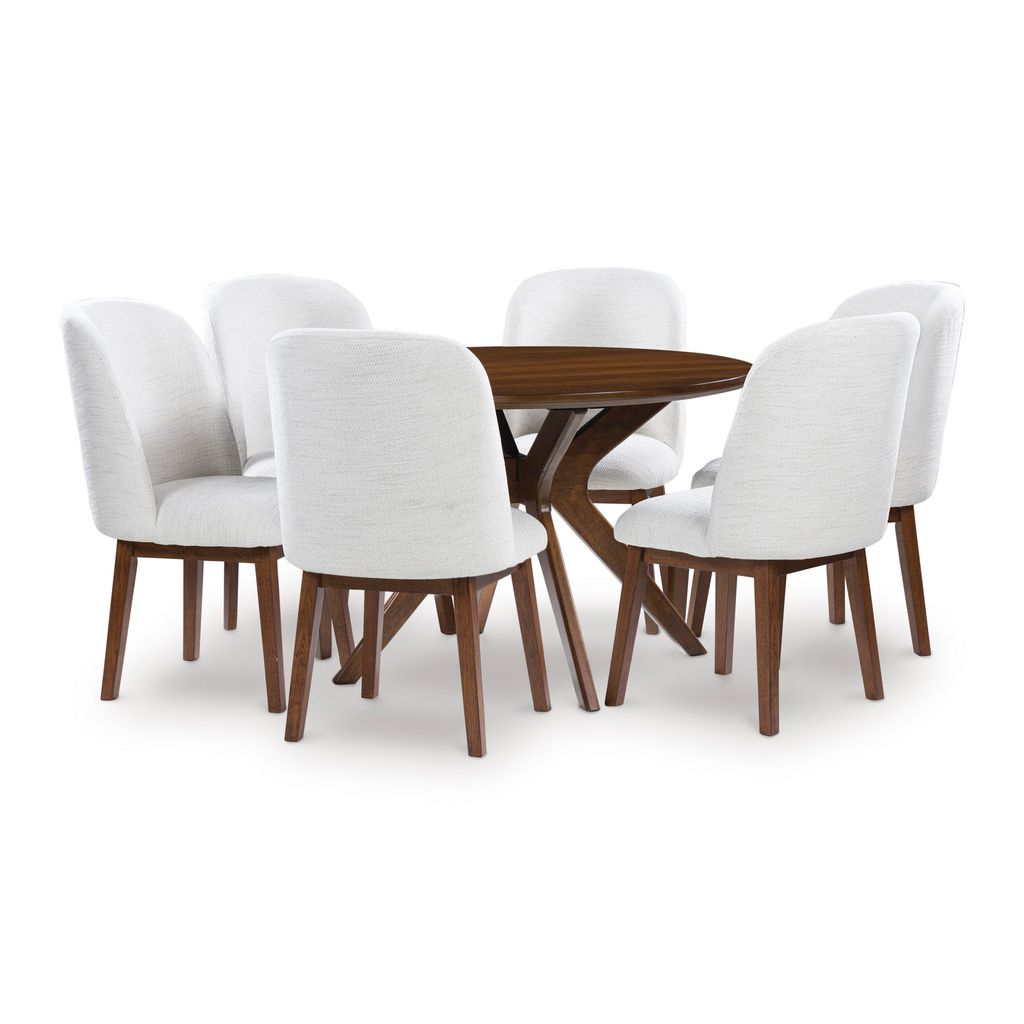 Lyncott Brown Round Dining Room Table D61515