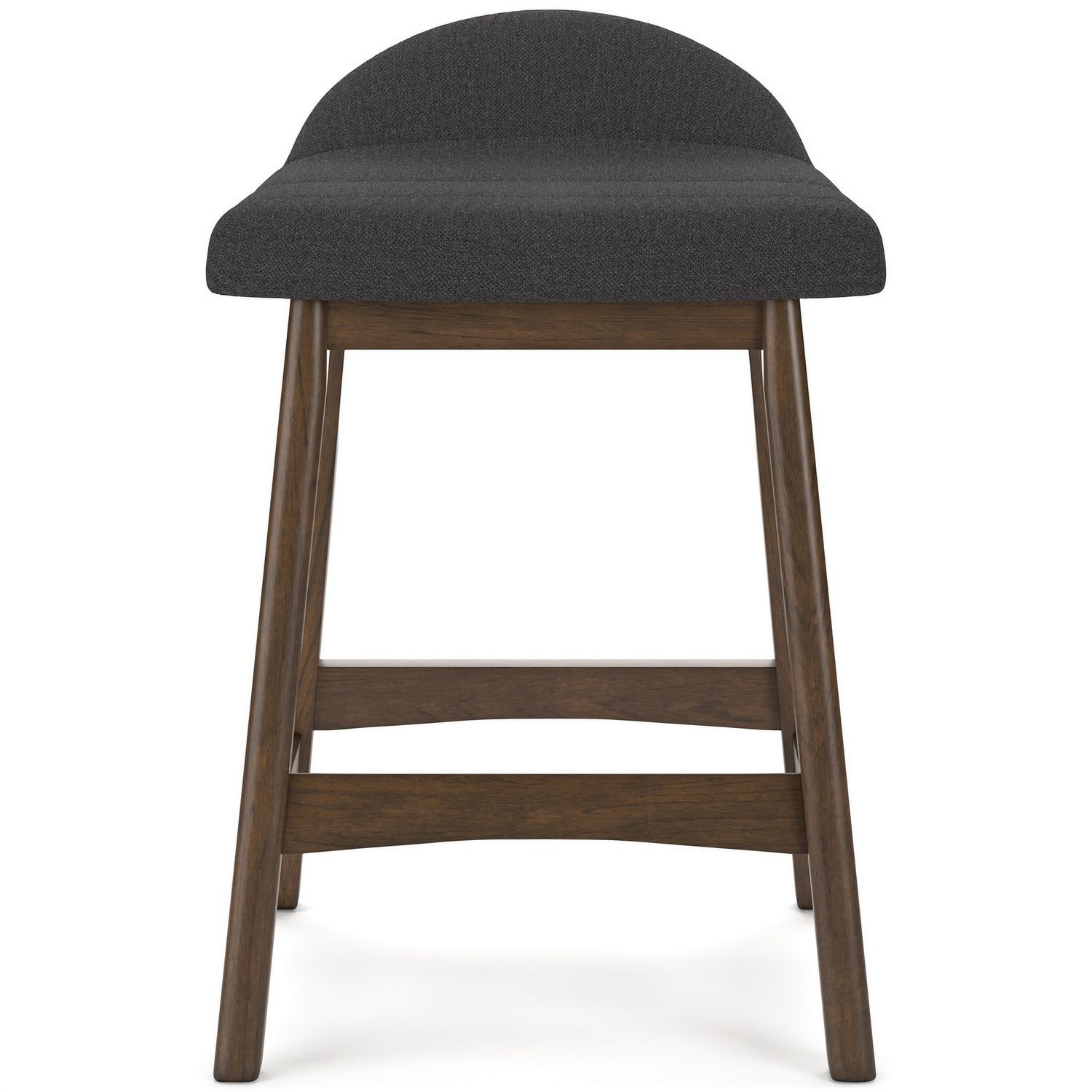 Lyncott Charcoal And Brown Upholstered Barstool Set Of 2 D615224