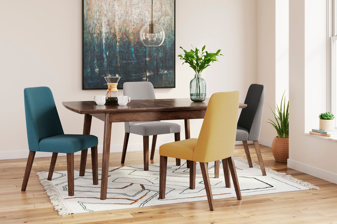 Lyncott Brown Rectangular Butterfly Ext Table D61535
