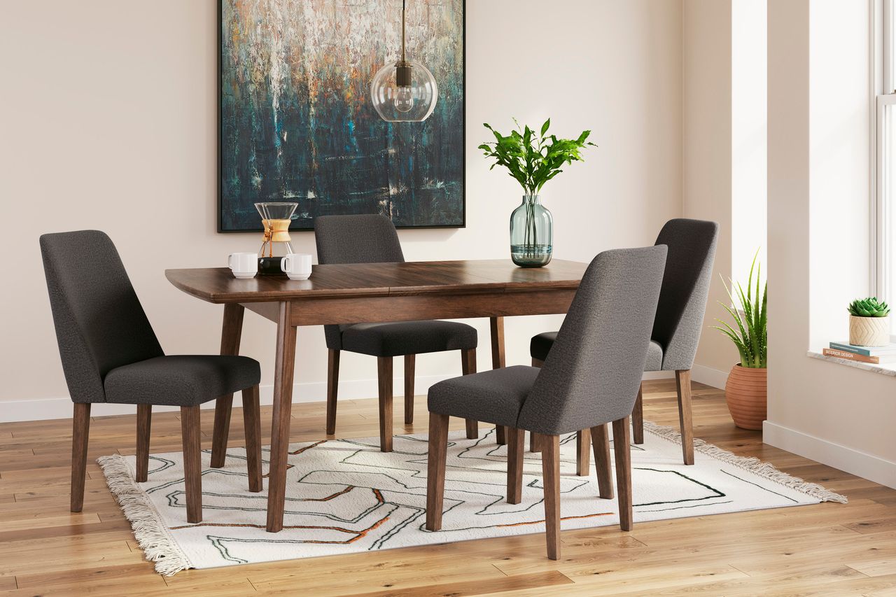 Lyncott Brown Rectangular Butterfly Ext Table D61535