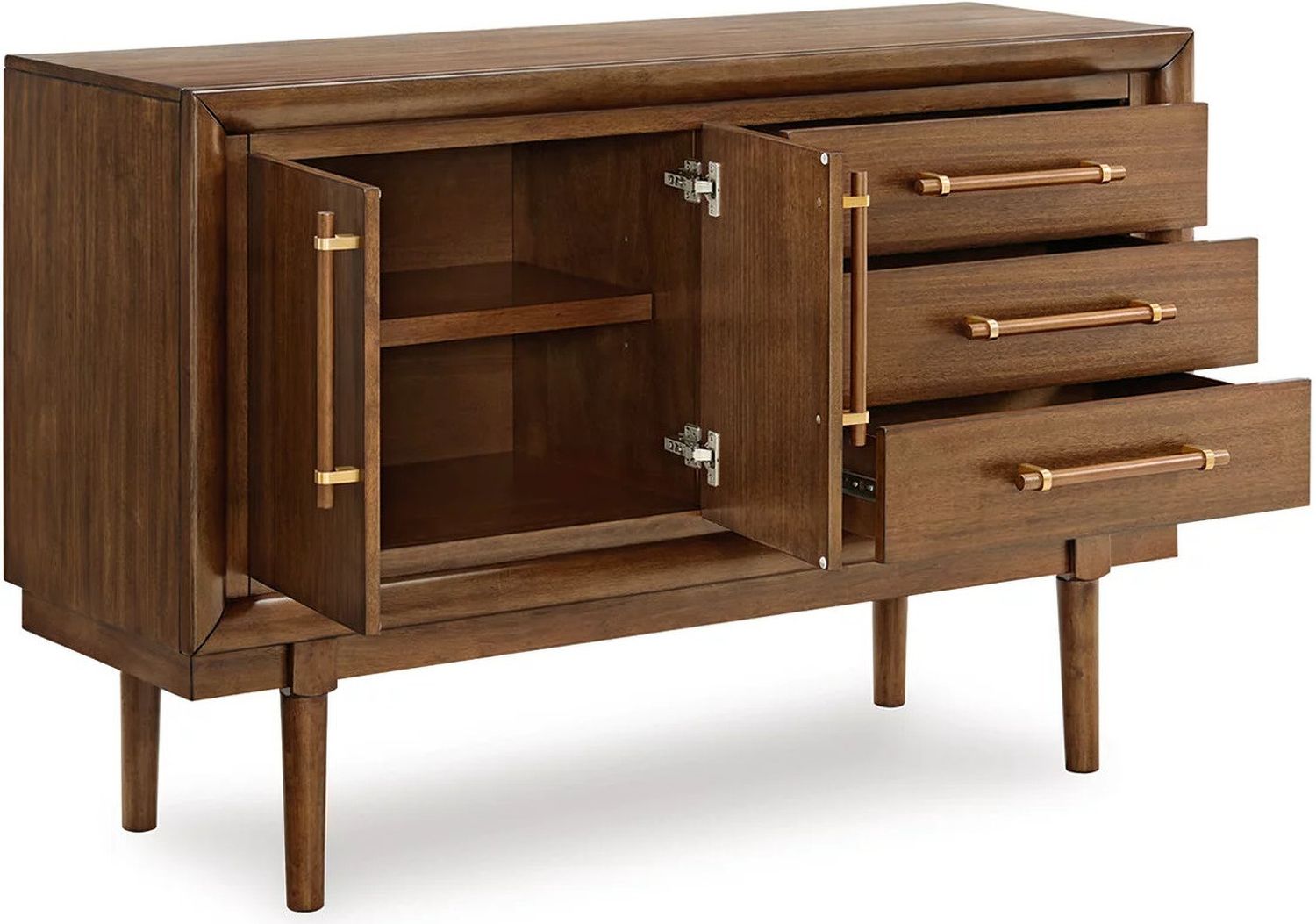 Lyncott Dining Server In Brown D61560
