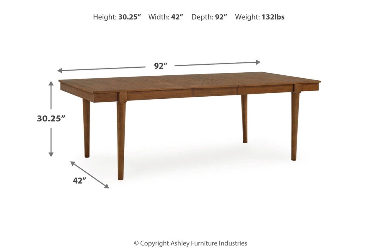 Lyncott Extension Dining Room Set In Gray and Brown D615D23