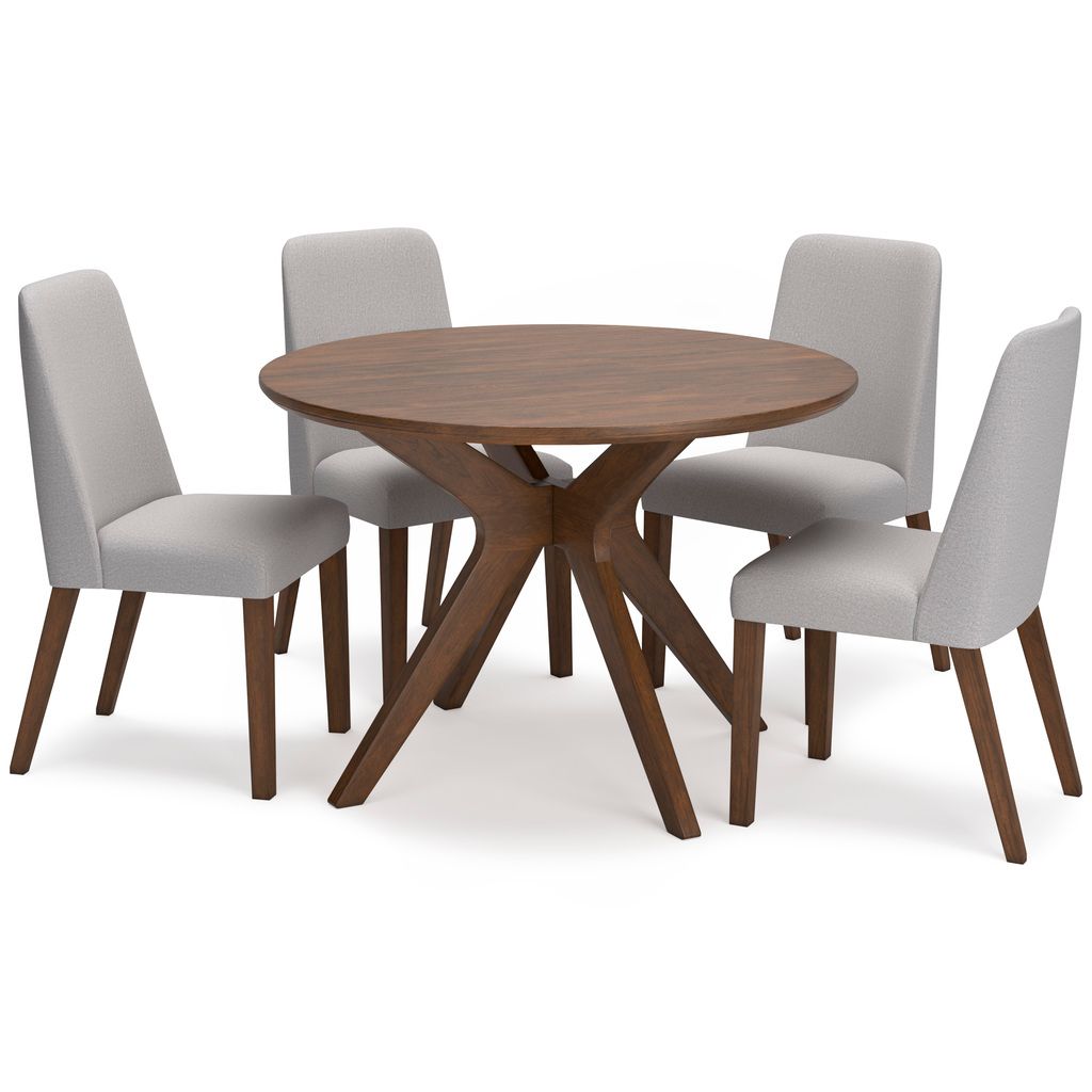 Lyncott Extension Dining Room Set In Gray and Brown D615D23