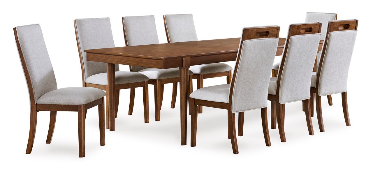 Lyncott Extension Dining Room Set In Gray and Brown D615D23