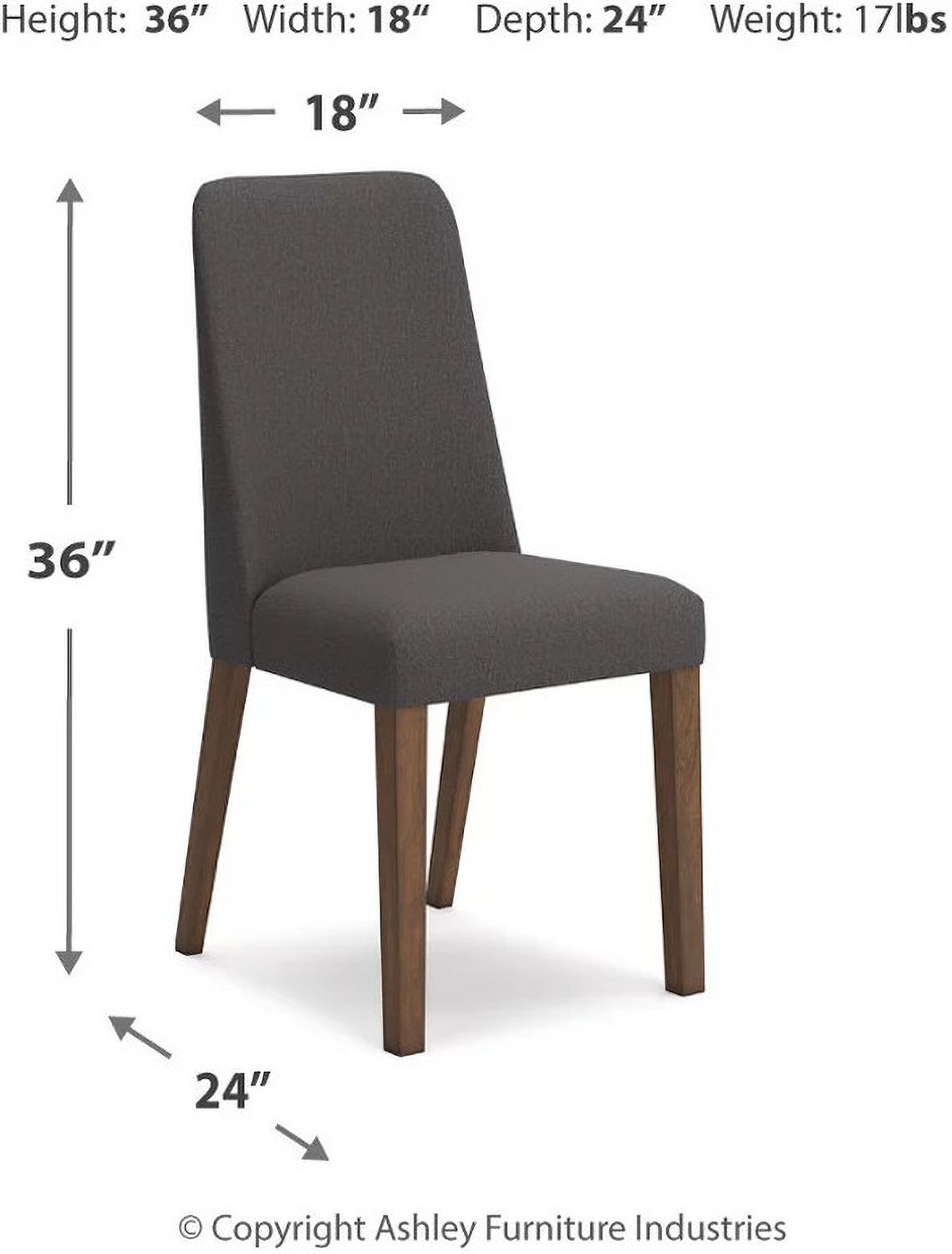 Lyncott Extension Dining Room Set In Brown and Charcoal D615D25