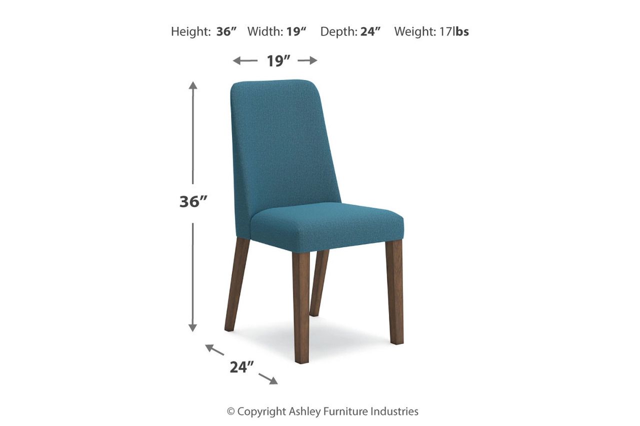 Lyncott Extension Dining Room Set In Blue and Brown D615D27