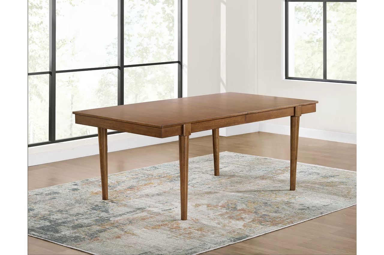 Lyncott Extension Dining Room Set In Blue and Brown D615D27