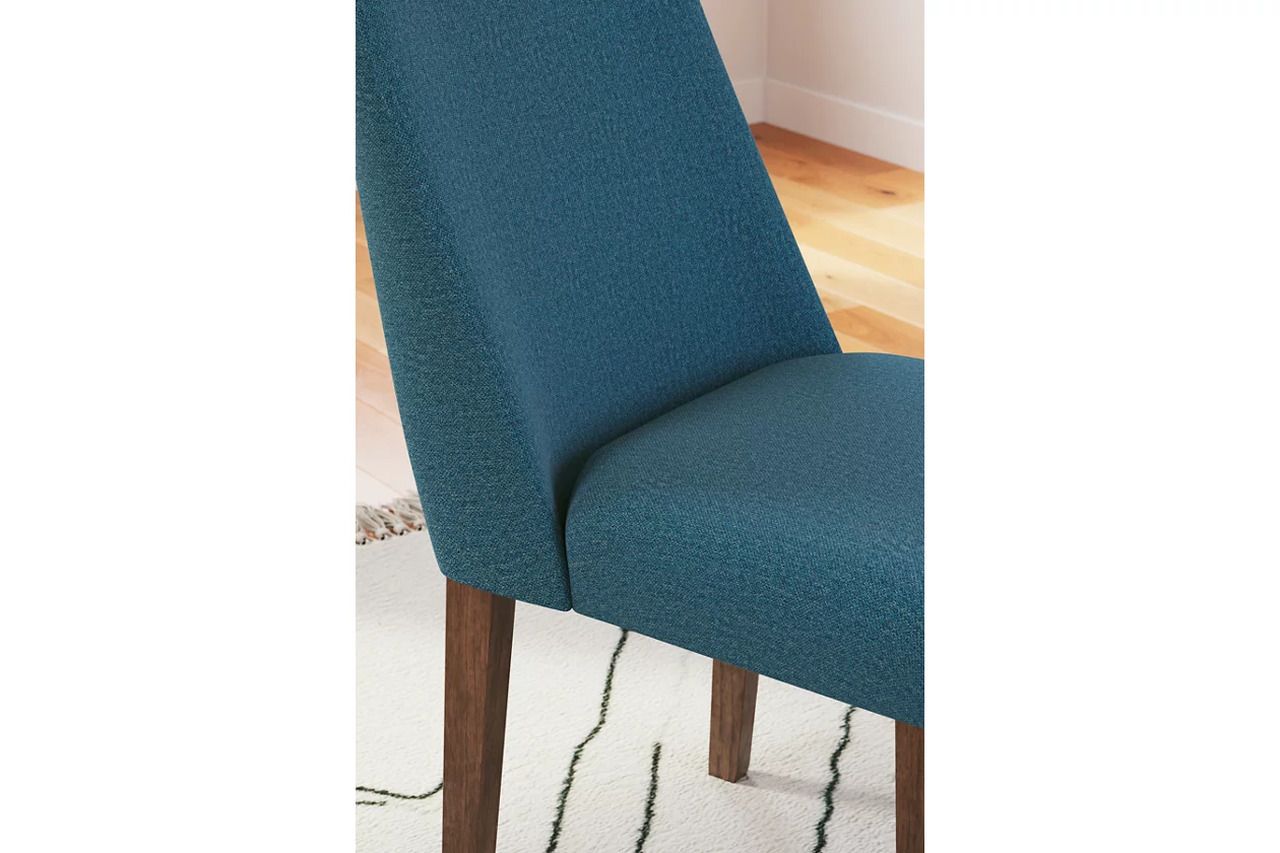 Lyncott Extension Dining Room Set In Blue and Brown D615D27