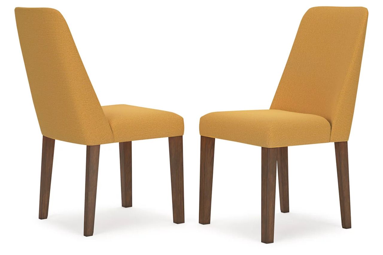 Lyncott Extension Dining Room Set In Mustard and Brown D615D29