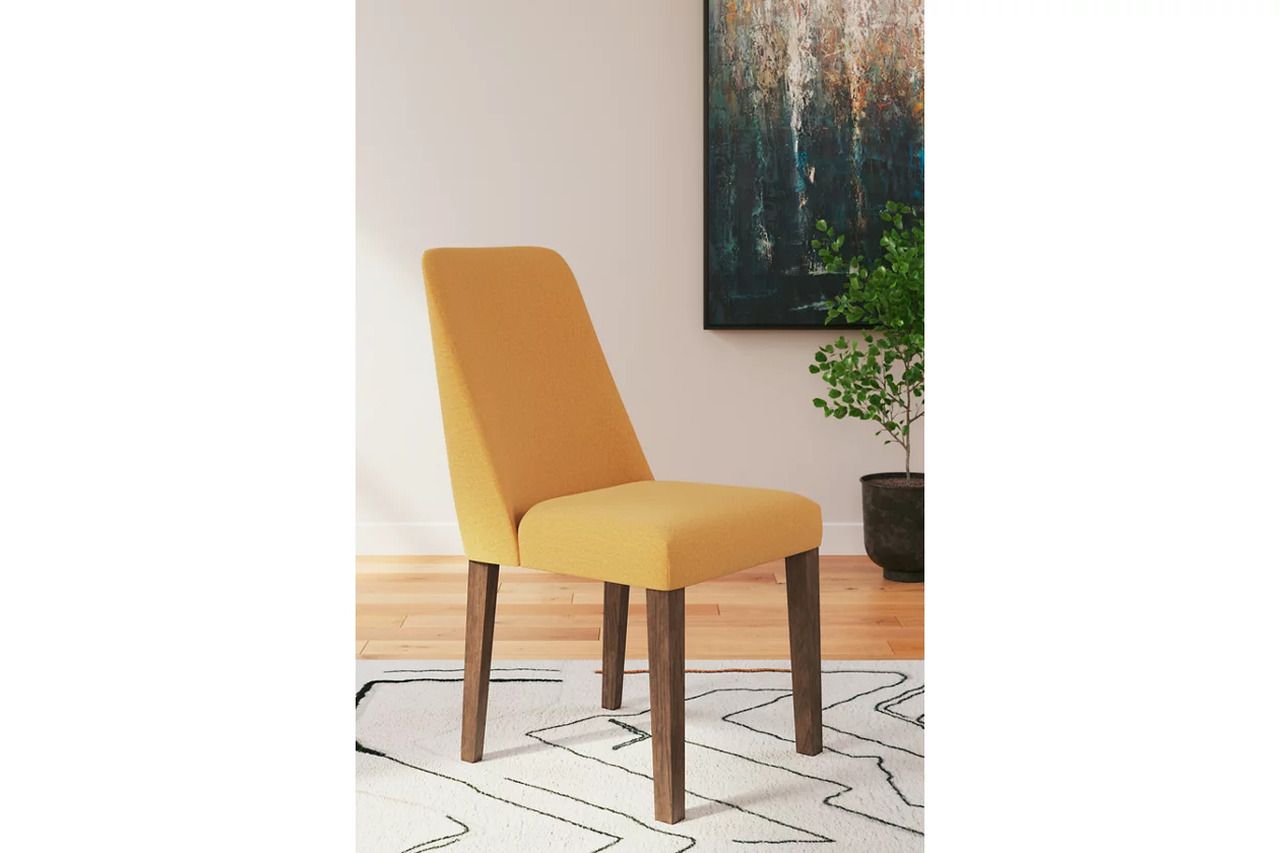 Lyncott Extension Dining Room Set In Mustard and Brown D615D29