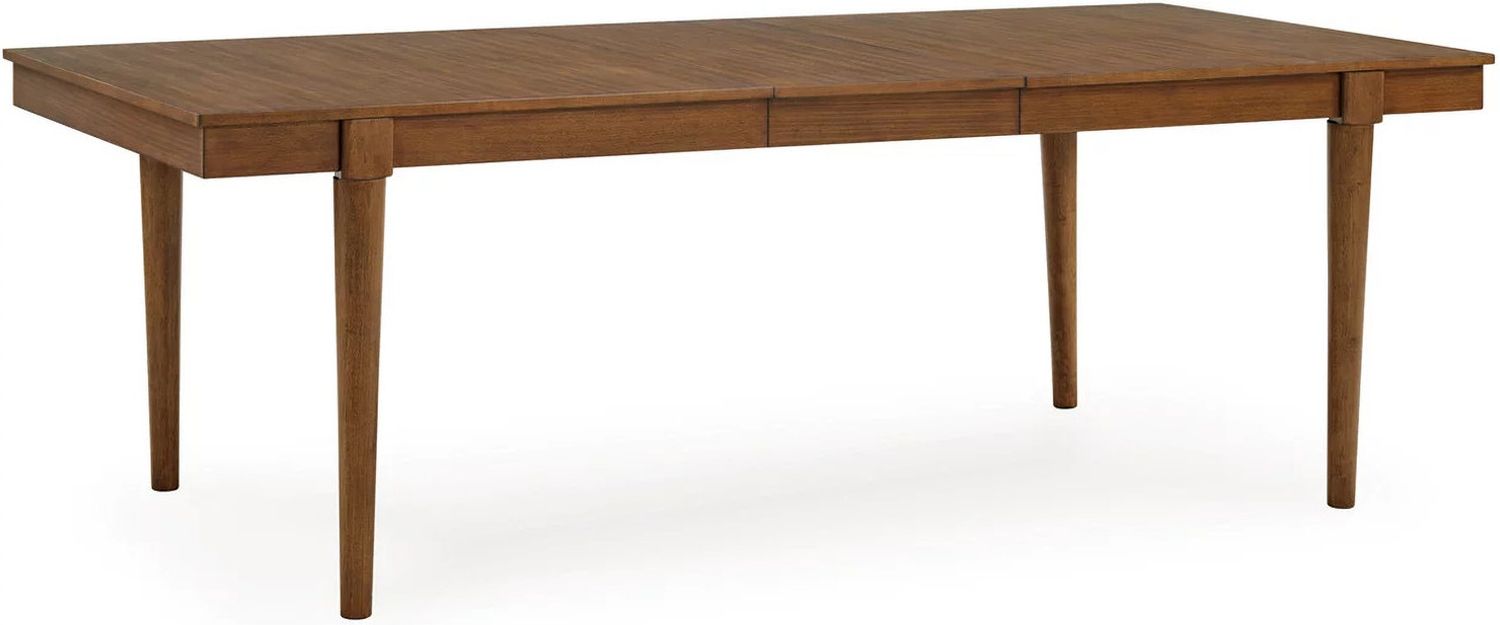 Lyncott Extension Dining Room Set In Mustard and Brown D615D29
