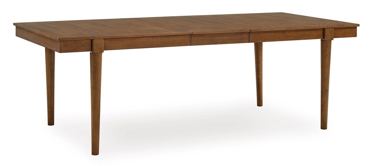 Lyncott Extension Dining Room Set In Mustard and Brown D615D29