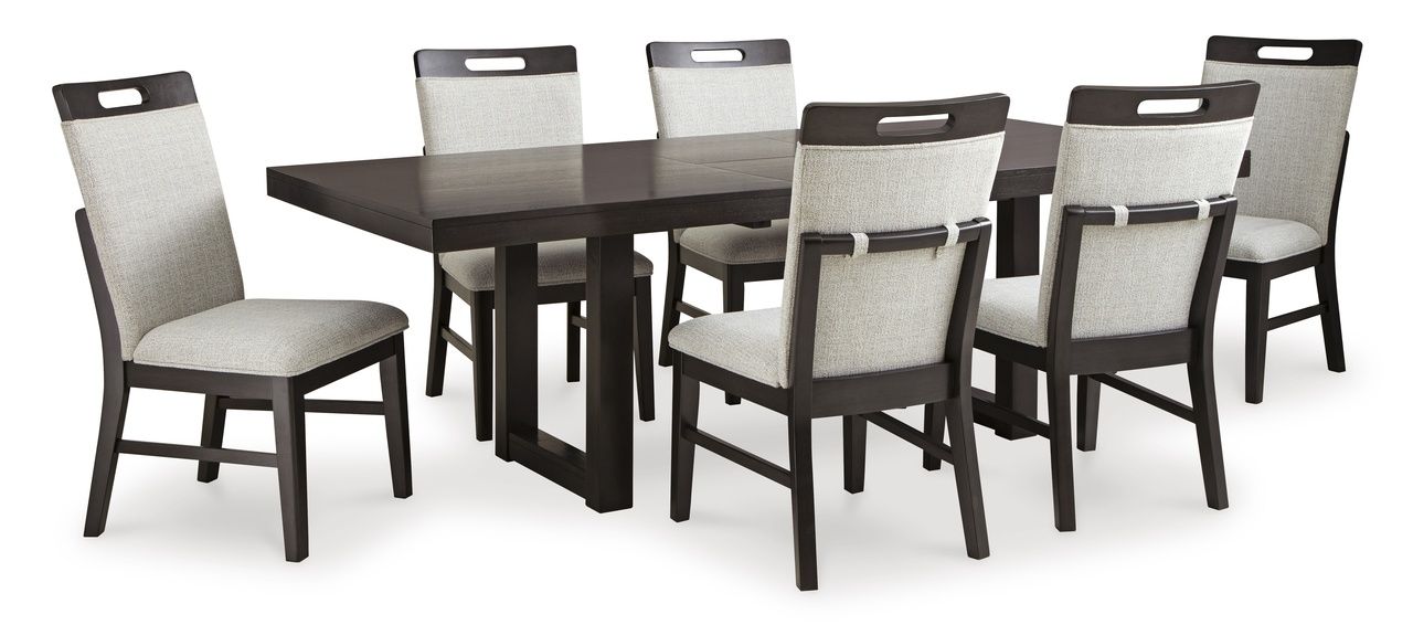 Neymorton Dining Chair Set of 2 In Gray and Brown D61801