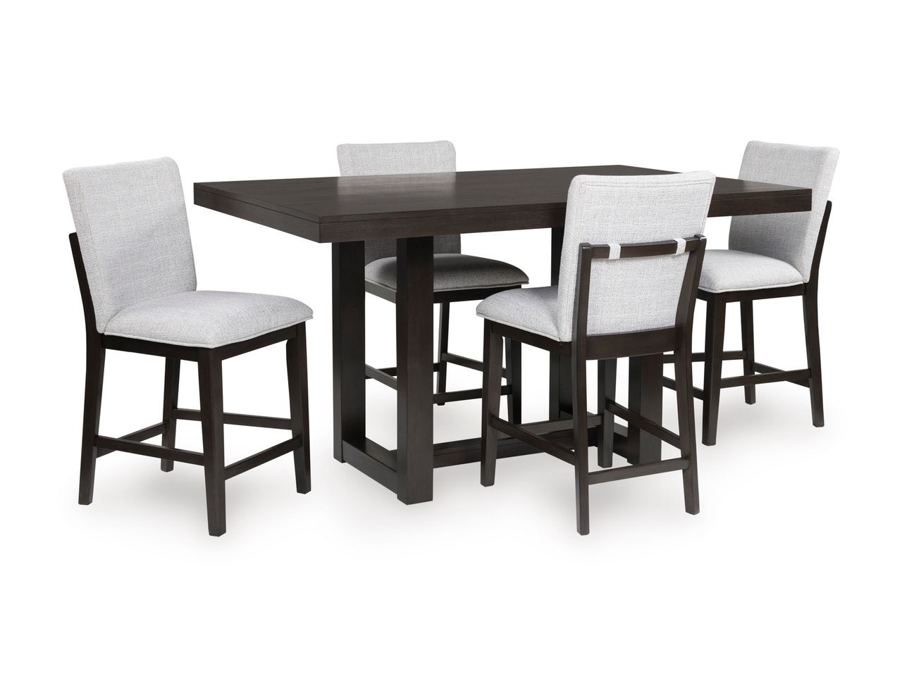 Neymorton Counter Height Barstool Set of 2 In Dark Grayish Brown D618124