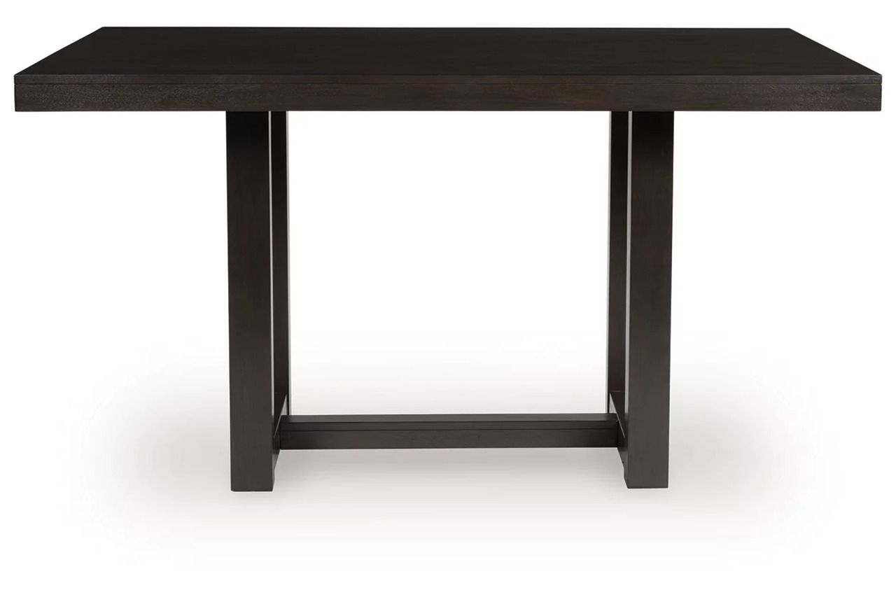 Neymorton Counter Height Dining Table In Dark Grayish Brown D61813