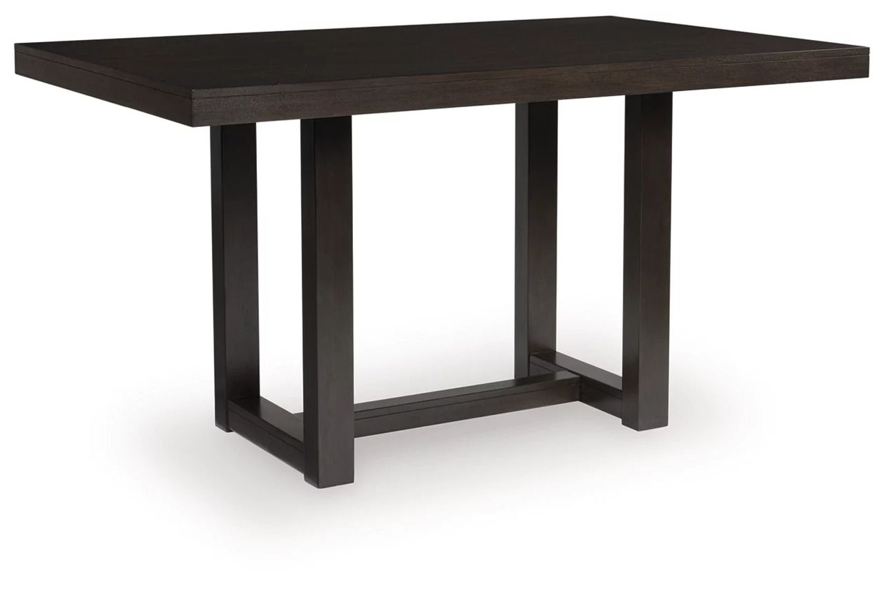 Neymorton Counter Height Dining Table In Dark Grayish Brown D61813